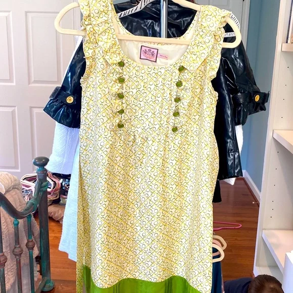 Juicy Couture yellow and green dress